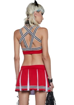 Trickz N' Treatz Plus*Satan's Cheerleader Costume Set