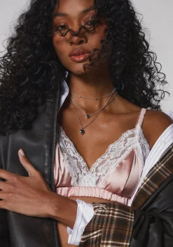 Current Mood Lingerie*Satin Bombshell Lounge Set