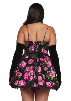Sugar Thrillz Dresses|Mini Dresses*Scandal Sheet Mini Dress - Black Floral