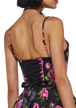 Sugar Thrillz Dresses|Mini Dresses*Scandal Sheet Mini Dress - Black Floral