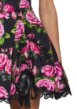 Sugar Thrillz Dresses|Mini Dresses*Scandal Sheet Mini Dress - Black Floral