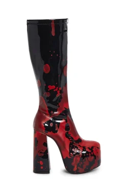 Trickz N' Treatz Boots*Scream Queen Gogo Boots - Black