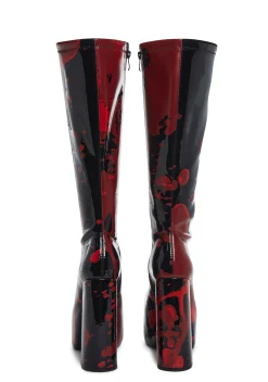Trickz N' Treatz Boots*Scream Queen Gogo Boots - Black