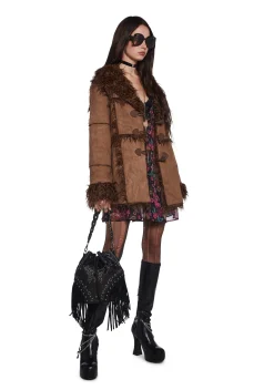 Current Mood Outerwear*Secret Of Patience Toggle Jacket - Brown