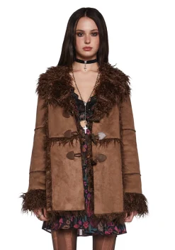 Current Mood Outerwear*Secret Of Patience Toggle Jacket - Brown