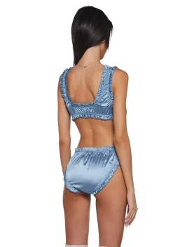 Current Mood Lingerie|Plus*Seductive Vixen Lingerie Set - Blue