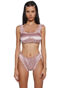 Current Mood Lingerie|Plus*Seductive Vixen Lingerie Set - Pink