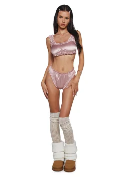 Current Mood Lingerie|Plus*Seductive Vixen Lingerie Set - Pink