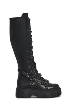 Current Mood Boots*Shadow Banned Knee High Boots