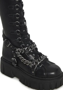Current Mood Boots*Shadow Banned Knee High Boots