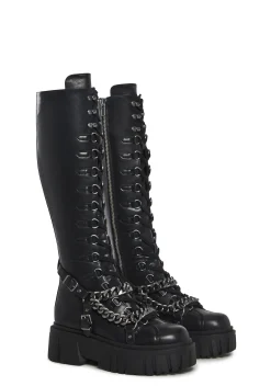 Current Mood Boots*Shadow Banned Knee High Boots