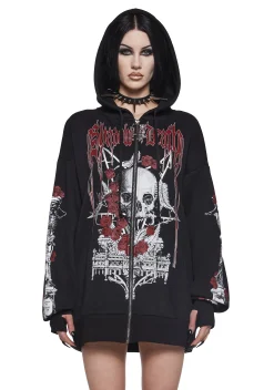 Widow Outerwear|Sweatshirts & Hoodies*Shadow Of Death Zip-Up Hoodie