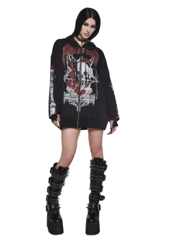 Widow Outerwear|Sweatshirts & Hoodies*Shadow Of Death Zip-Up Hoodie