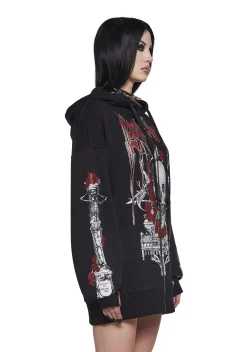 Widow Outerwear|Sweatshirts & Hoodies*Shadow Of Death Zip-Up Hoodie