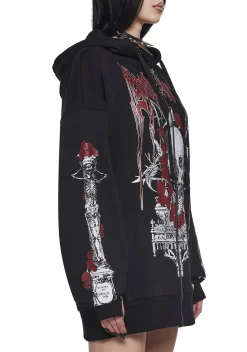 Widow Outerwear|Sweatshirts & Hoodies*Shadow Of Death Zip-Up Hoodie