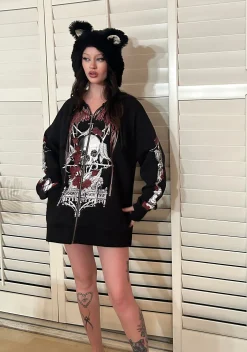 Widow Outerwear|Sweatshirts & Hoodies*Shadow Of Death Zip-Up Hoodie