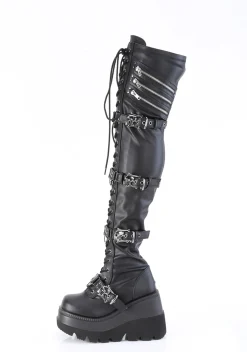 Demonia Boots|Platforms*Shaker-420 Thigh-High Boots