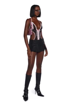 Generation Kiss Lingerie*Sharon Lace Up Teddy
