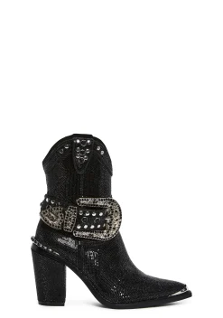 BOY Club Exx Boots|Cowboy Boots*Sharp Sheriff Shine Cowboy Boots - Black