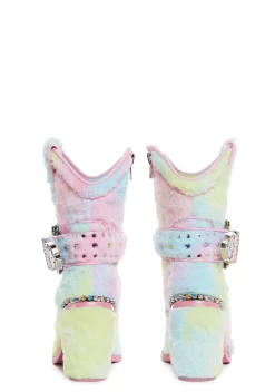 BOY Club Exx Boots|Cowboy Boots*Sharp Sheriff Shine Cowboy Boots - Faux Fur