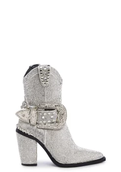 BOY Club Exx Boots|Cowboy Boots*Sharp Sheriff Shine Cowboy Boots - Silver