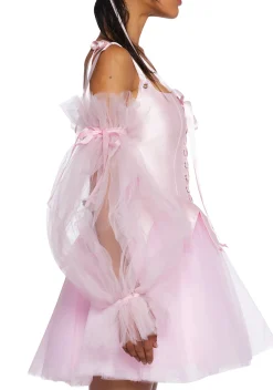 Sugar Thrillz Other Shit*Sheer Puffy Sleeves