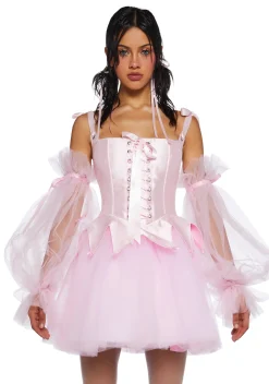 Sugar Thrillz Other Shit*Sheer Puffy Sleeves