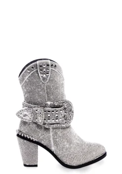 BOY Club Exx Boots|Cowboy Boots*Sheriff Shine Cowboy Boots - Silver
