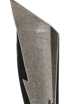 Club Exx Boots*Sheriff Shine Knee High Boots - Noir Ziggy