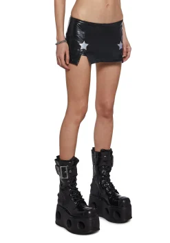 Club Exx Bottoms|Skirts*Shooting Stars Micro Skort