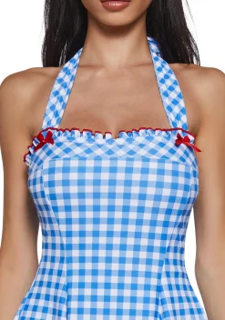 Sugar Thrillz Swim|Plus*Short N’ Sweet Swim Dress