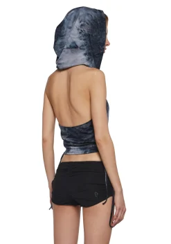 Widow Tops|Plus*Shred To Live Hooded Tank Top