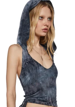 Widow Tops|Plus*Shred To Live Hooded Tank Top