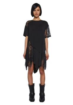 Widow Dresses|Plus*Shredded Romance Midi Dress