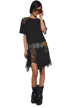 Widow Dresses|Plus*Shredded Romance Midi Dress