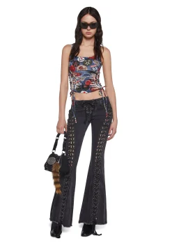 Current Mood Tops|Plus*Sightseeing Slashed Tank Top - Multi