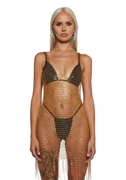 DARKER WAVS Dresses*Signal Chainmail Dress