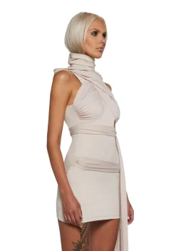 DARKER WAVS Dresses|Mini Dresses*Signal Cut Out Wrap Mini Dress