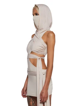DARKER WAVS Dresses|Mini Dresses*Signal Cut Out Wrap Mini Dress