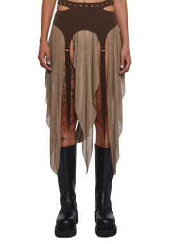 DARKER WAVS Bottoms|Skirts*Signal Garter Belted Mini Skirt