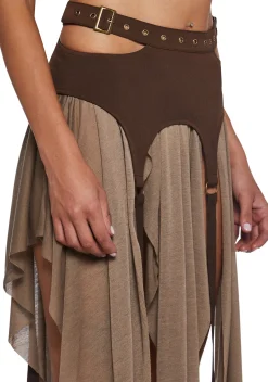 DARKER WAVS Bottoms|Skirts*Signal Garter Belted Mini Skirt
