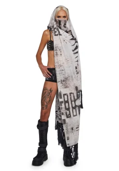 DARKER WAVS Scarves & Gloves*Signal Graphic Scarf