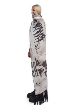 DARKER WAVS Scarves & Gloves*Signal Graphic Scarf