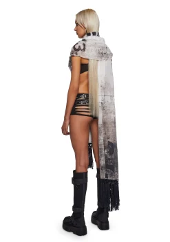 DARKER WAVS Scarves & Gloves*Signal Graphic Scarf