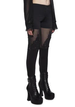 Widow Bottoms*Silent Vigil Mesh Leggings