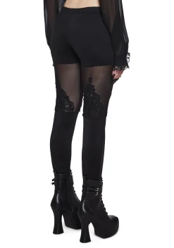 Widow Bottoms*Silent Vigil Mesh Leggings