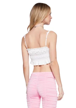 Sugar Thrillz Tops*Simple Joys Cropped Tank Top