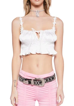 Sugar Thrillz Tops*Simple Joys Cropped Tank Top