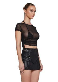 Poster Grl Tops|Plus*Sin 100 Percent That Bish Mesh Tee