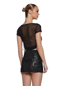 Poster Grl Tops|Plus*Sin 100 Percent That Bish Mesh Tee